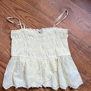 Medium light yellow American Eagle blouse